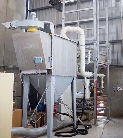 Sistema de despoeiramento industrial para purificação do ar