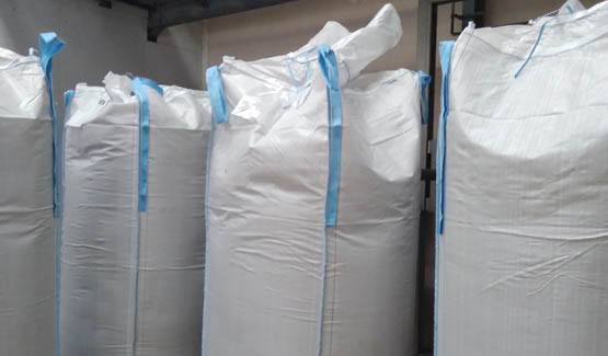 Big bags para armazenamento de farinha animal