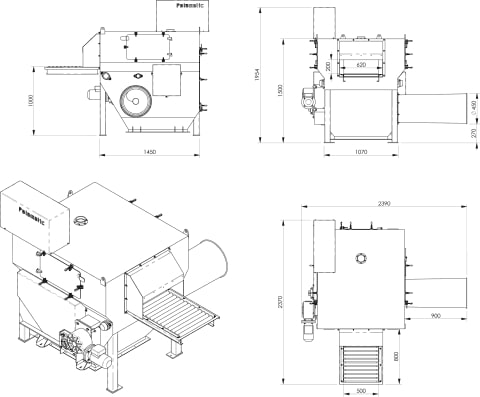 Esvaziador automático de sacos Minislit Palamatic Process