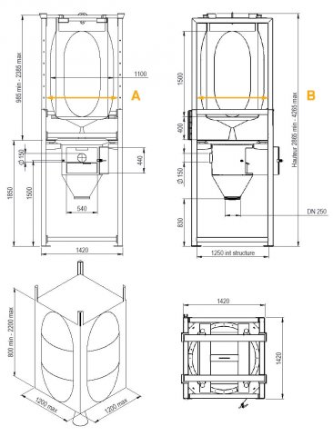 Esvaziamento de big bag carregamento por empilhadeira Palamatic Process