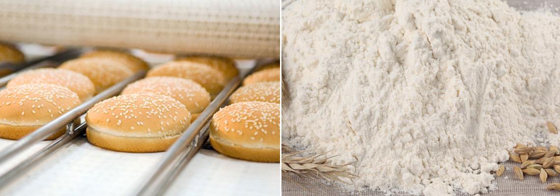 Processo de farinha e padaria