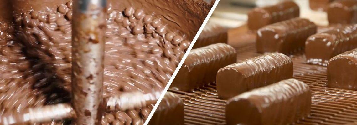 Linhas de processo de chocolate e confeitaria