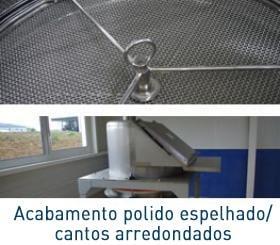 Sacktip SH acabamento polido espelhado/cantos arredondados