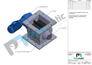 Plan écluse rotative à passage intégrale