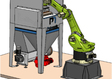 Trémie confinée pour produits pulvérulents