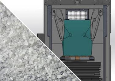 Sal e super condicionador de saco de açúcar