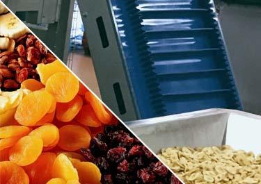 Frutas secas aglomeradas, como bananas secas, damascos, uvas, pétalas de coco e mangas secas