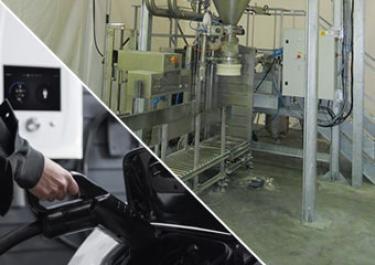 Máquina de ensacar para produção de bateria