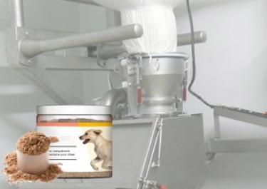 veterinary-pharmaceutical-powder Dumping of bags and big bags of pharmaceutical powder