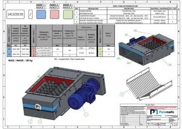 Plano triturador com facas EC35