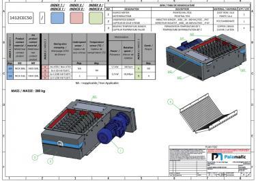 Plano triturador com facas EC50