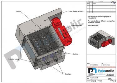 Plano triturador com facas EC70