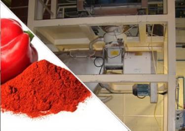 Reconditionnement épices paprika à partir de conteneurs de stockage