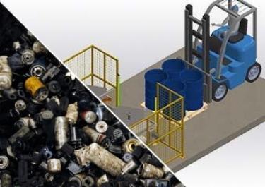 drum-tipping.jpg Oil filter recycling