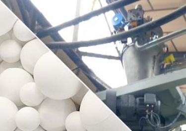 Transferência de contas de alumina