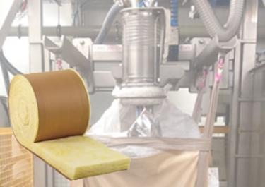 Glass wool manufacturing Discharge and pneumatic transfer of sodium nitrate