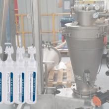 powder-incorporation Big bag discharge by vacuum pipe