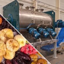 Linha de mistura de frutas secas