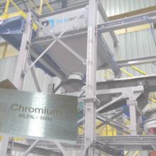 Chromium powder handling Loading drums and big bags