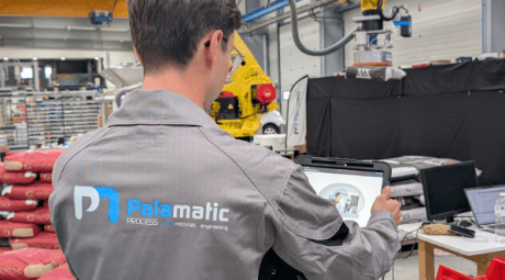 Configuração de receitas no IHM Pal’touch