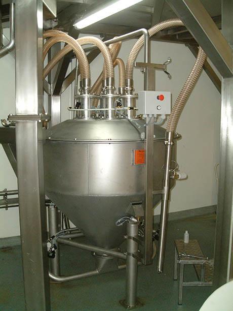 Alimentation d'un trémie peseuse