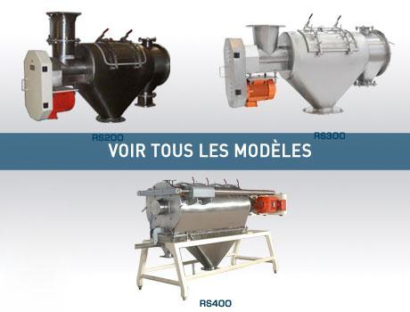 Gamme des tamis centrifuges